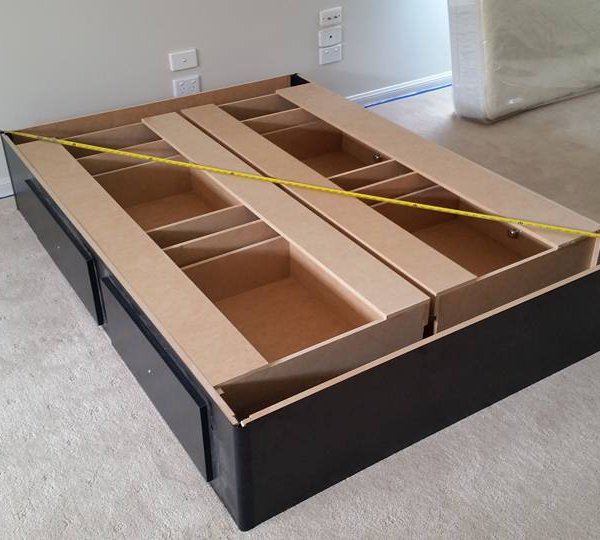 Pedestal 4 x Drawer Base Twin (Duet) Soft Sided Waterbed Mr Waterbed