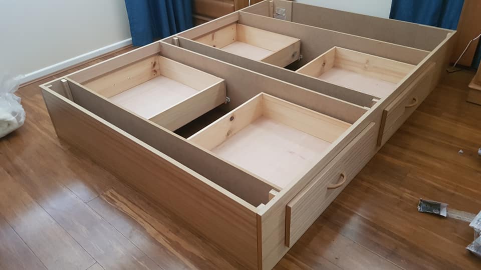 X Drawer Base Soft Sided Waterbed, How To Make A Waterbed Frame